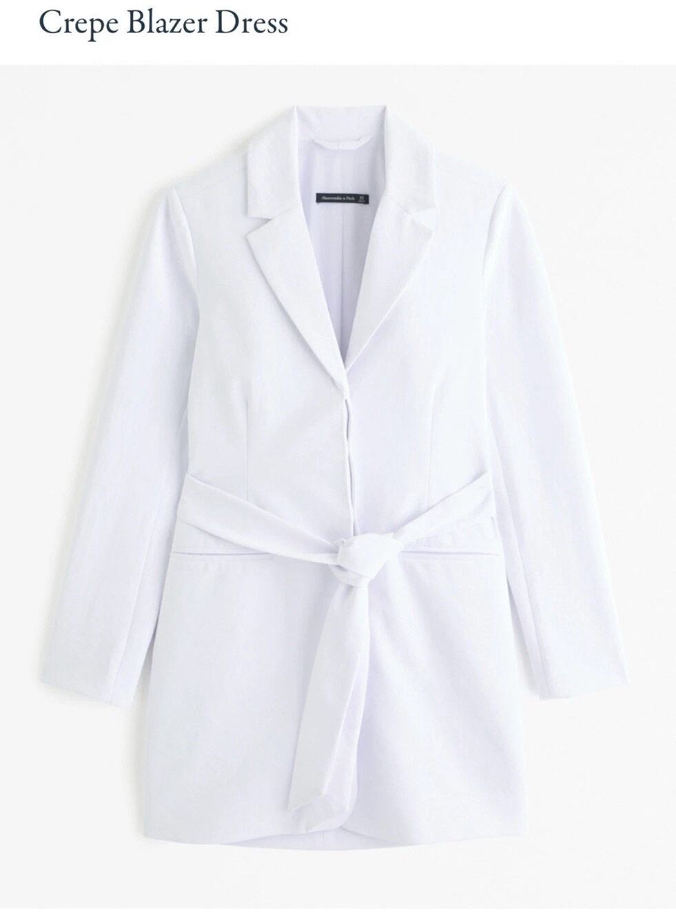 Abercrombie & Fitch Crepe Blazer Dress size XL Tall NWT Academia Preppy